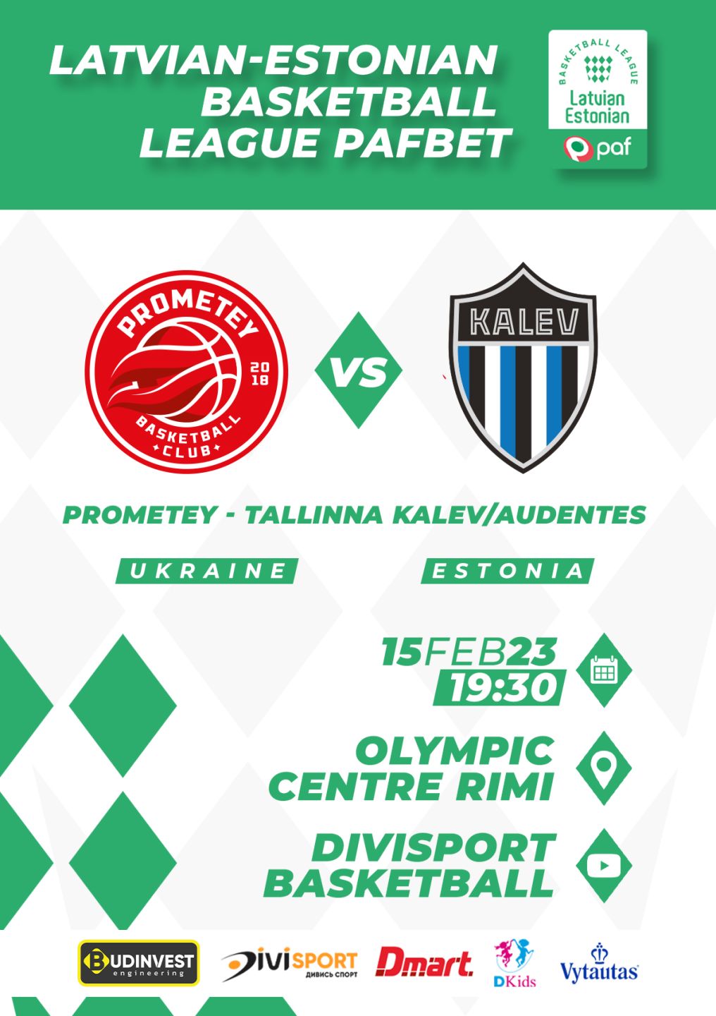 PROMETEY vs TALLINNA KALEV/AUDENTES