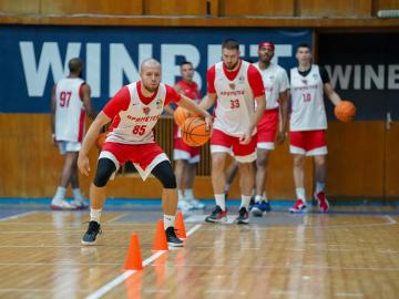 BC Prometheus training in Sofia. Bulgaria. Champions League.