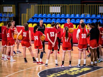 Тренування Прометея напередодні гри з БК Елязиг Iль Озель Iдаре. EuroCup Women.1.12.21