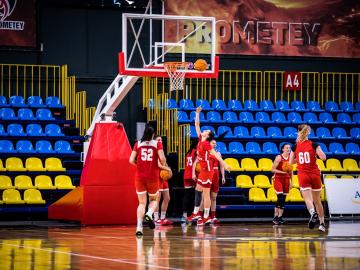 Тренування Прометея напередодні гри з БК Елязиг Iль Озель Iдаре. EuroCup Women.1.12.21