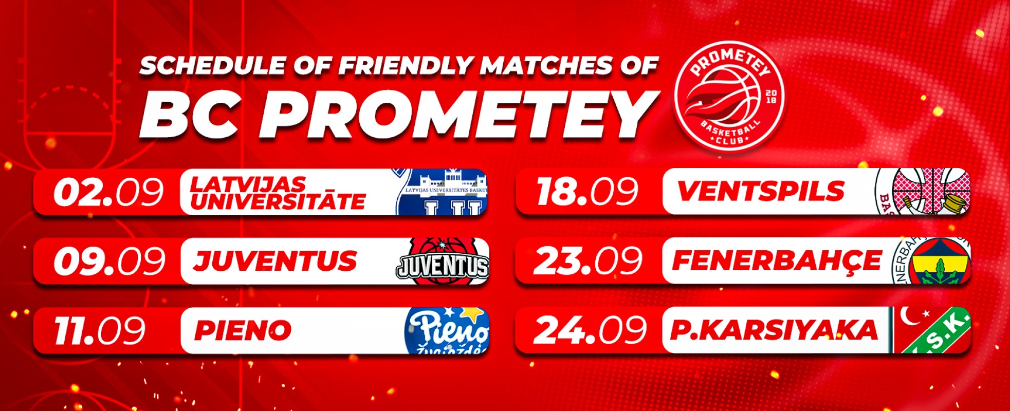 The schedule of pre-season games of "Prometey" is already known