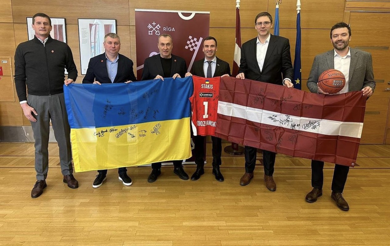 Представники БК "Прометей" зустрілися з мером Риги